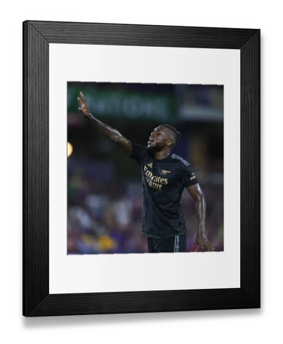 Framed Print : Arsenal Training in Orlando: Nuno Tavares in Action against Orlando City SC