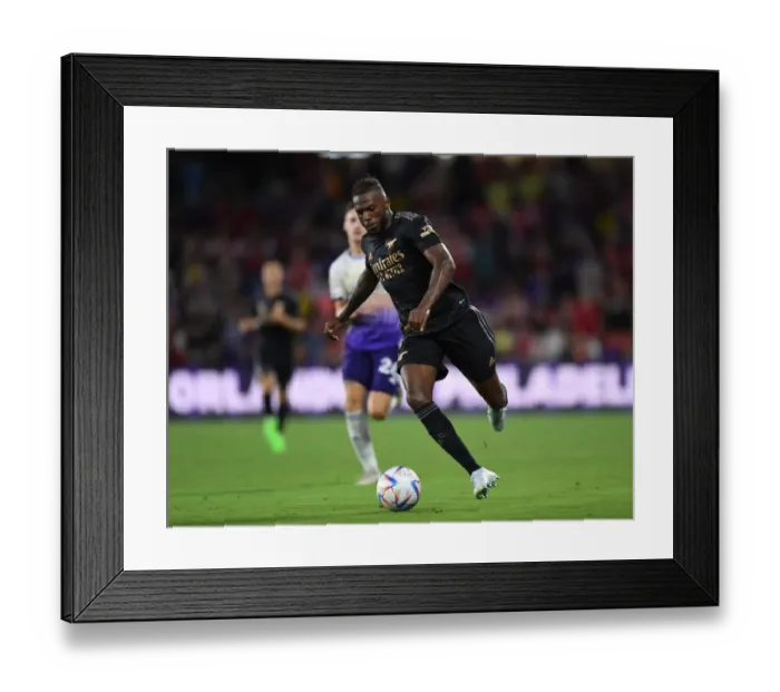 Framed Print : Arsenal's Nuno Tavares Trains with Orlando City SC during Arsenal's 2022-23 Pre-Season