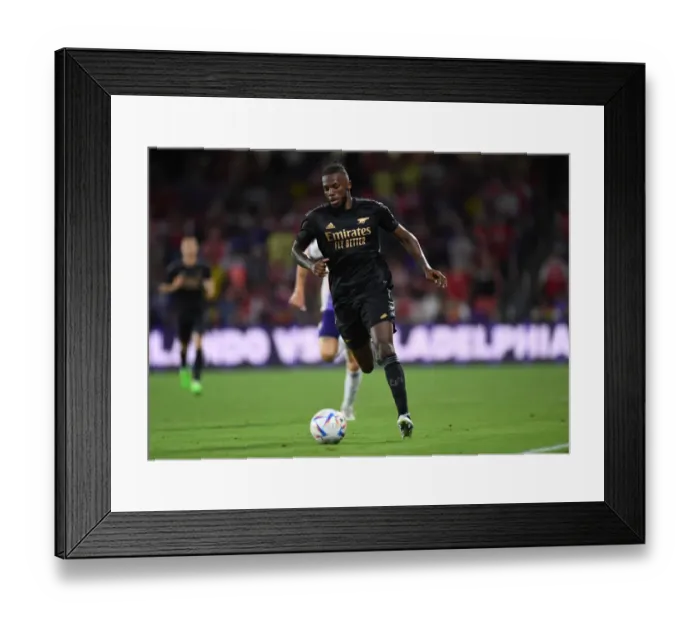 Framed Print : Arsenal vs Orlando City SC: Nuno Tavares in Pre-Season Action