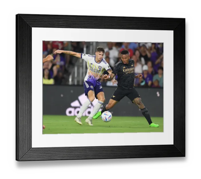 Framed Print : Arsenal's Gabriel Jesus Shines in Pre-Season Victory over Orlando City SC (2022-23) Framed Print : Arsenal's Gabriel Jesus Shines in Pre-Season Victory over Orlando City SC (2022-23)