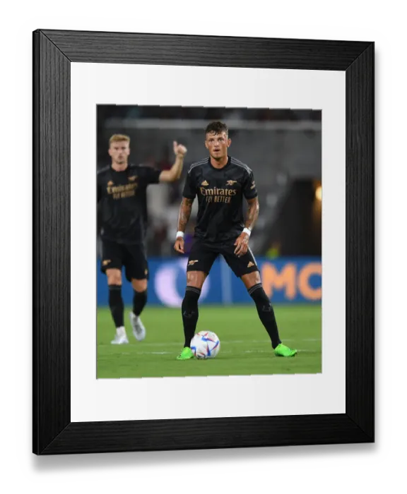Framed Print : Arsenal's Ben White in Training: Orlando City SC Pre-Season Friendly (2022-23)