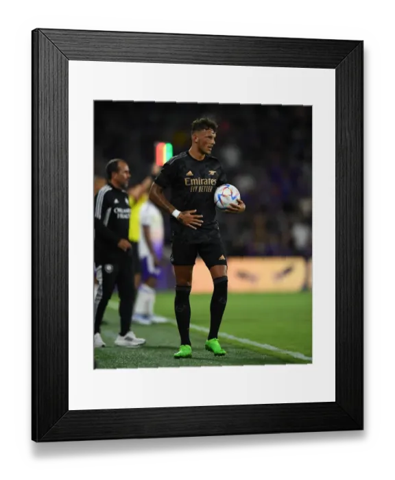 Framed Print : Arsenal's Ben White in Action: Orlando Pre-Season Friendly, 2022