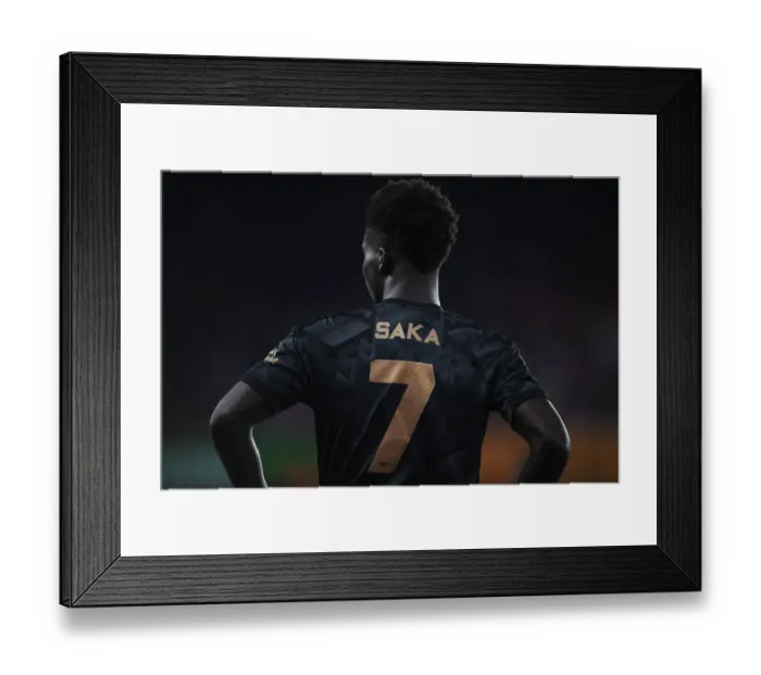 Framed Print : Bukayo Saka's Brilliant Performance: Arsenal's Pre-Season Win Against Orlando City SC