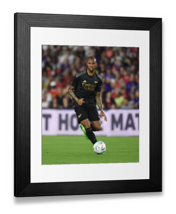 Framed Print : Arsenal's Gabriel Faces Off Against Orlando City SC in Pre-Season Friendly