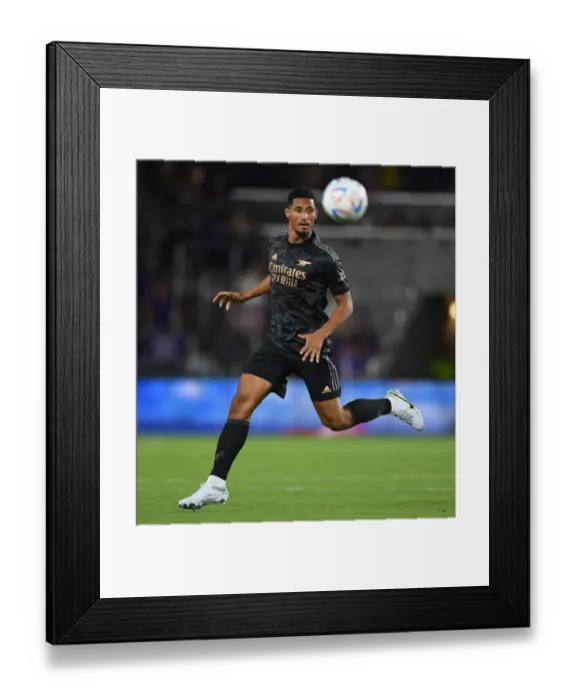 Framed Print : William Saliba Shines: Arsenal's Pre-Season Triumph Over Orlando City SC