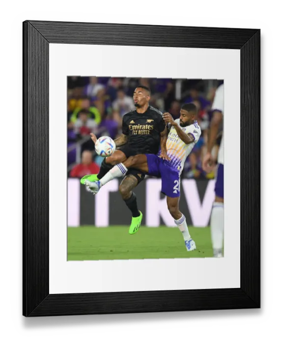 Framed Print : Arsenal's Gabriel Jesus trains with Orlando City SC during Pre-Season Friendly (2022-23) Framed Print : Arsenal's Gabriel Jesus trains with Orlando City SC during Pre-Season Friendly (2022-23)