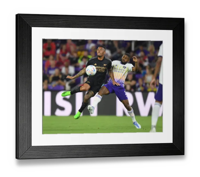 Framed Print : Arsenal's Gabriel Jesus Training with Orlando City SC during Pre-Season Friendly (2022-23) Framed Print : Arsenal's Gabriel Jesus Training with Orlando City SC during Pre-Season Friendly (2022-23)