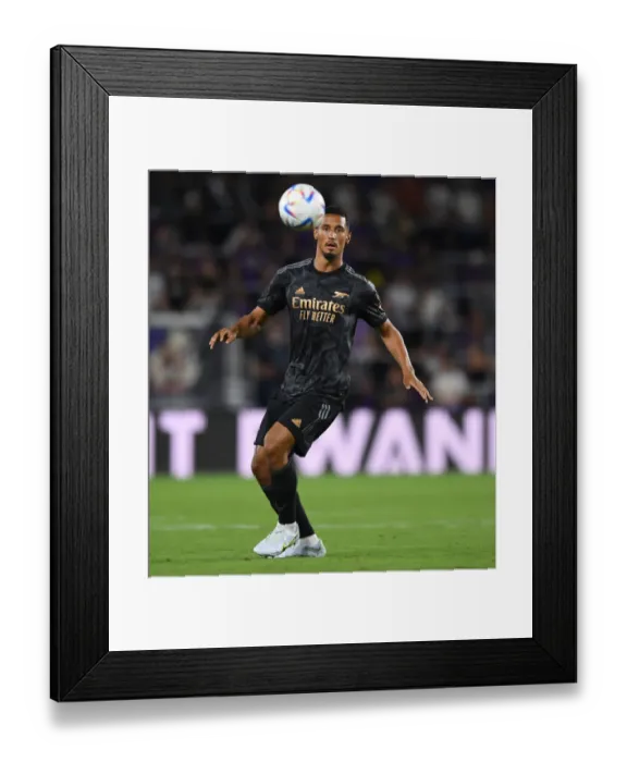 Framed Print : William Saliba's Debut Shines: Arsenal's Pre-Season Win over Orlando City SC