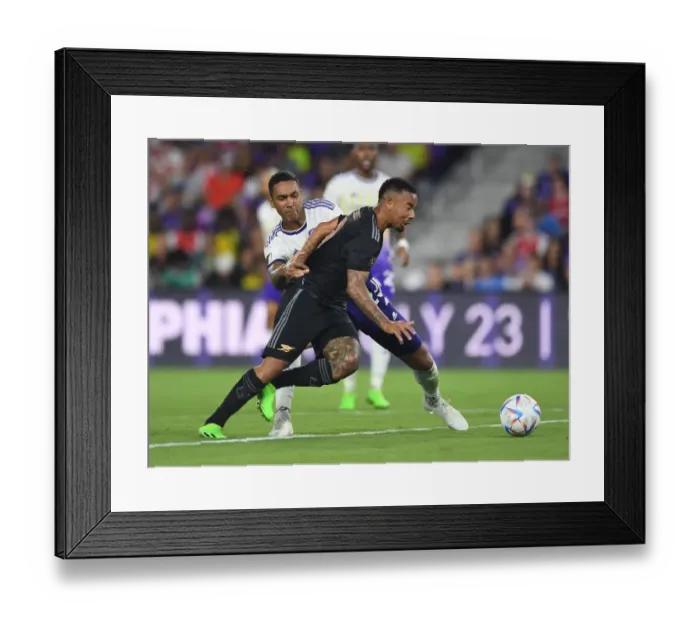 Framed Print : Arsenal's Gabriel Jesus in Action against Orlando City SC during Pre-Season Friendly (2022-23) Framed Print : Arsenal's Gabriel Jesus in Action against Orlando City SC during Pre-Season Friendly (2022-23)