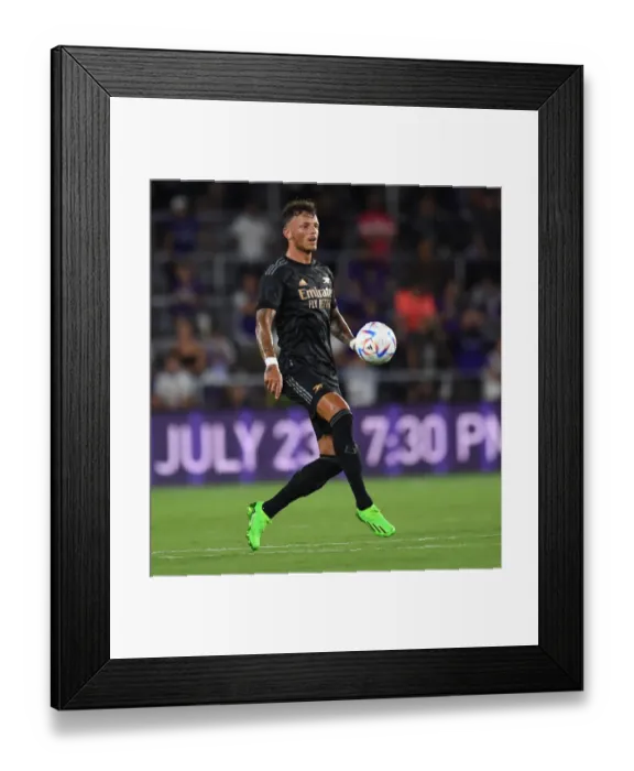 Framed Print : Arsenal's Ben White in Action: Orlando Pre-Season Clash 2022