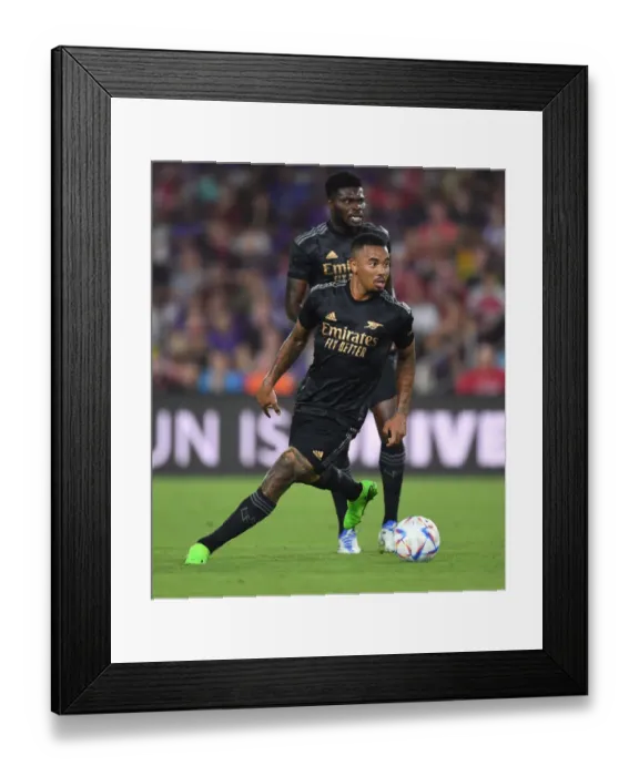 Framed Print : Gabriel Jesus in Action: Arsenal's Pre-Season Clash with Orlando City SC (2022-23)