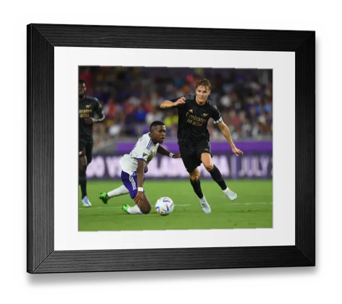 Framed Print : Arsenal vs Orlando City SC: Martin Odegaard Faces Off in Pre-Season Friendly Framed Print : Arsenal vs Orlando City SC: Martin Odegaard Faces Off in Pre-Season Friendly