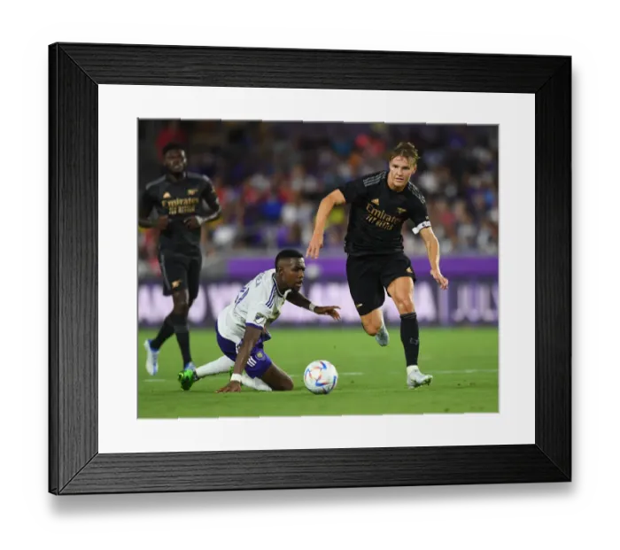 Framed Print : Martin Odegaard Dazzles in Arsenal's 2022-23 Pre-Season Victory Over Orlando City SC