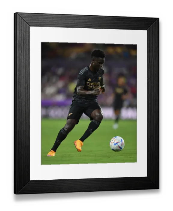 Framed Print : Arsenal's Bukayo Saka Shines in Pre-Season Friendly Against Orlando City SC