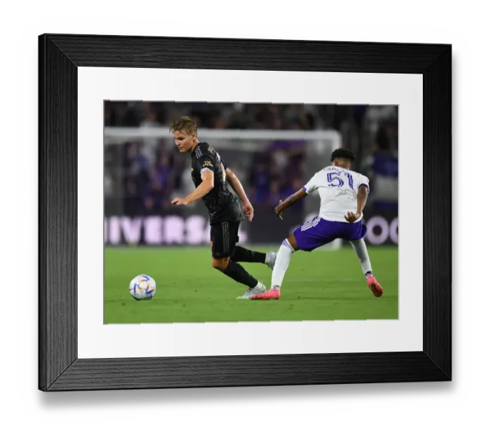 Framed Print : Martin Odegaard Shines: Arsenal Defeats Orlando City SC in Pre-Season Friendly