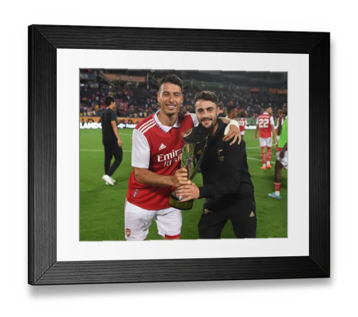 Framed Print : Arsenal's Martinelli and Vieira Celebrate after Arsenal vs. Chelsea - Florida Cup 2022-23 Framed Print : Arsenal's Martinelli and Vieira Celebrate after Arsenal vs. Chelsea - Florida Cup 2022-23
