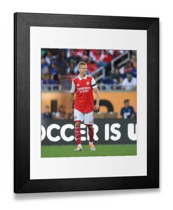 Framed Print : Zinchenko's Star Performance: Arsenal Triumphs Over Chelsea in Florida Cup 2022-23