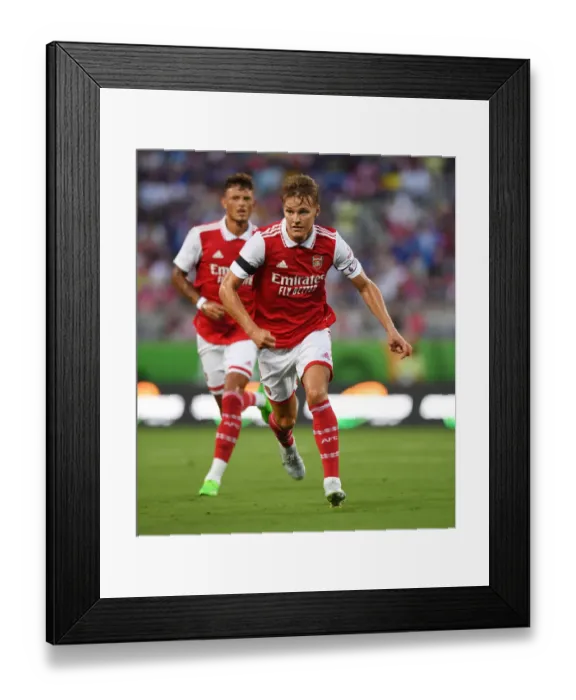 Framed Print : Martin Odegaard Shines: Arsenal Tops Chelsea in Florida Cup Showdown, 2022-23