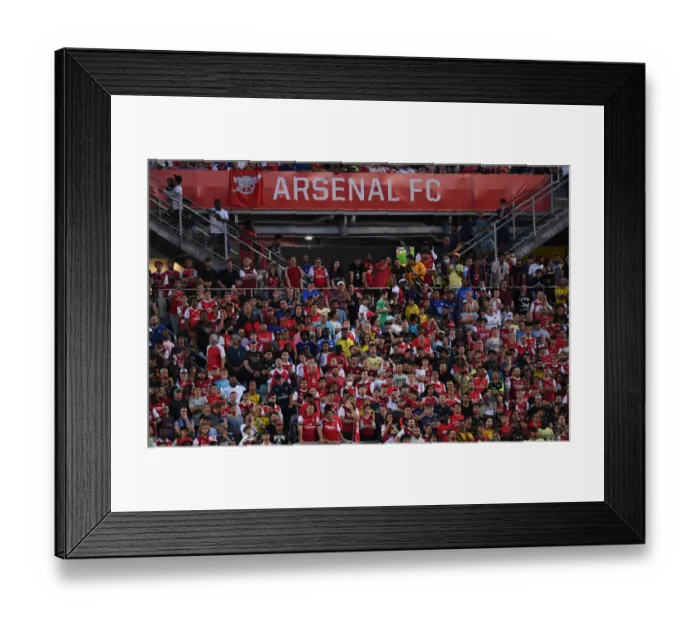 Framed Print : Arsenal Fans at Arsenal vs. Chelsea - Florida Cup 2022-23
