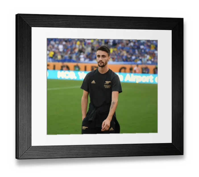 Framed Print : Arsenal's Fabio Vieira Prepares for Chelsea Clash in Florida Cup 2022-23