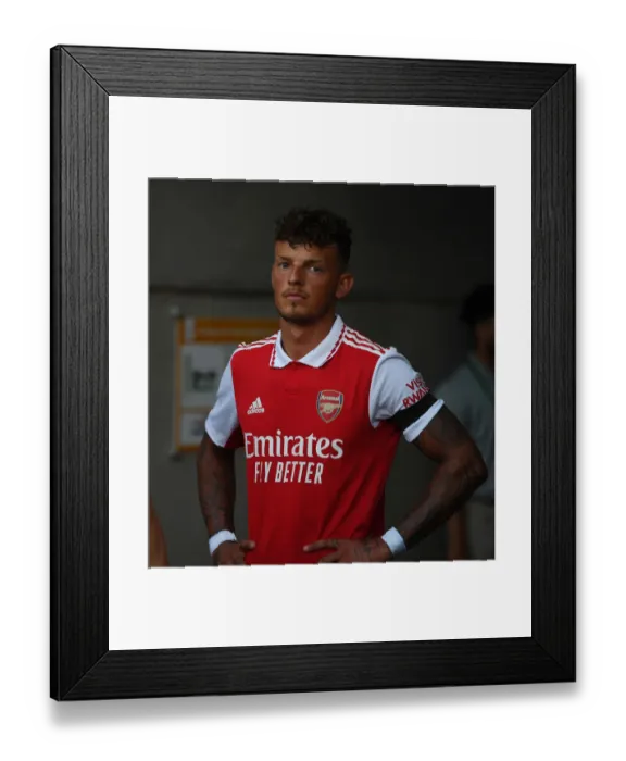 Framed Print : Arsenal's Ben White Goes Head-to-Head Against Chelsea in the Florida Cup Showdown Framed Print : Arsenal's Ben White Goes Head-to-Head Against Chelsea in the Florida Cup Showdown
