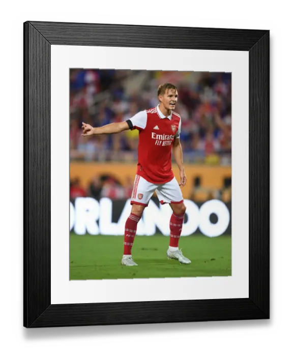 Framed Print : Martin Odegaard's Star Performance: Arsenal Triumphs Over Chelsea in Florida Cup 2022-23 Framed Print : Martin Odegaard's Star Performance: Arsenal Triumphs Over Chelsea in Florida Cup 2022-23