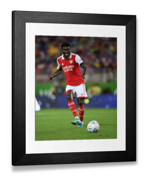 Framed Print : Arsenal's Thomas Partey Faces Off Against Chelsea in the Florida Cup Pre-Season Clash