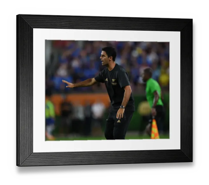 Framed Print : Mikel Arteta vs. Thomas Tuchel: Clash of Coaches in Arsenal vs. Chelsea Florida Cup 2022-23