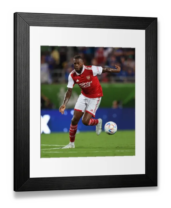 Framed Print : Nuno Tavares Steals the Show: Arsenal's Star Performance Against Chelsea in Florida Cup 2022-23