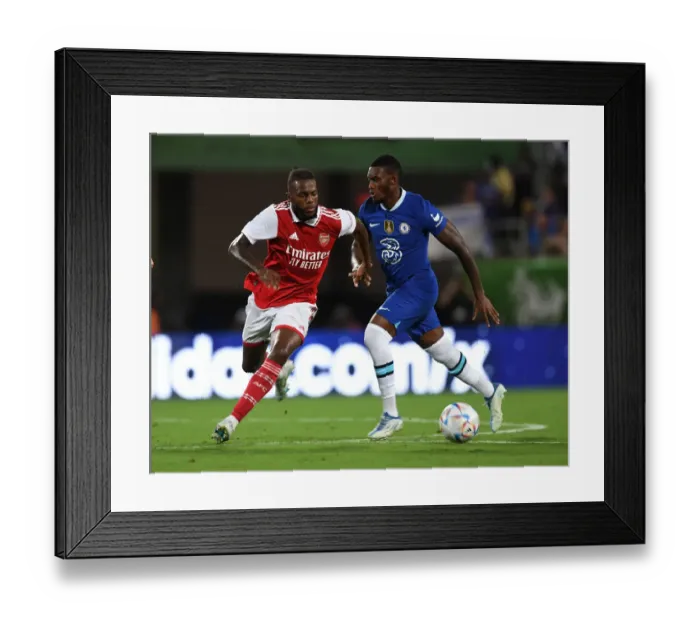 Framed Print : Nuno Tavares Stars: Arsenal's Breakout Performance Against Chelsea in Florida Cup 2022-23 Framed Print : Nuno Tavares Stars: Arsenal's Breakout Performance Against Chelsea in Florida Cup 2022-23
