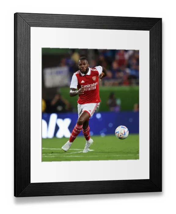 Framed Print : Nuno Tavares Stars: Arsenal Outshines Chelsea in Florida Cup 2022-23