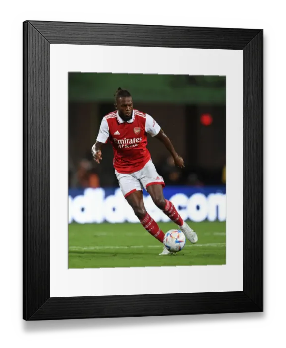 Framed Print : Nuno Tavares Shines: Arsenal's Standout Performance Against Chelsea in the 2022-23 Florida Cup