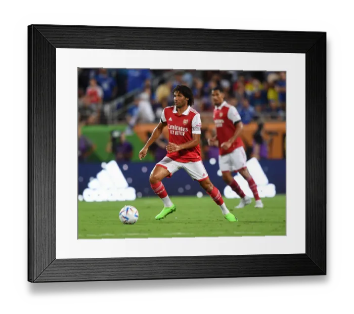 Framed Print : Mo Elneny Steals the Show: Arsenal Outshines Chelsea in Florida Cup 2022-23 Framed Print : Mo Elneny Steals the Show: Arsenal Outshines Chelsea in Florida Cup 2022-23