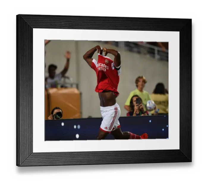 Framed Print : Arsenal's Sambi Scores Fourth Goal in Chelsea Victory - Florida Cup 2022-23