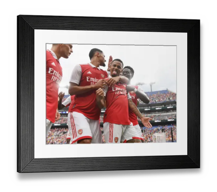 Framed Print : Gabriel Jesus Scores First Arsenal Goal: Pre-Season Win Against Everton (2022-23) Framed Print : Gabriel Jesus Scores First Arsenal Goal: Pre-Season Win Against Everton (2022-23)