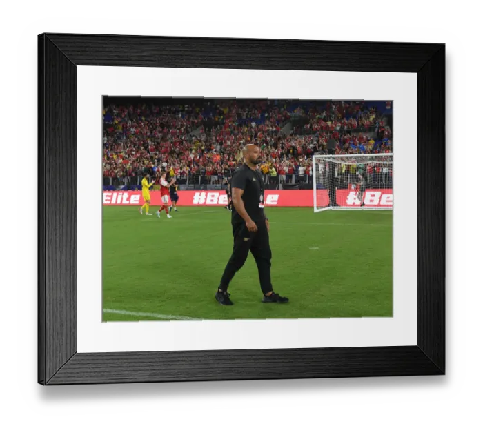 Framed Print : Arsenal vs. Everton: Pre-Season Clash at M&T Bank Stadium, Baltimore, 2022