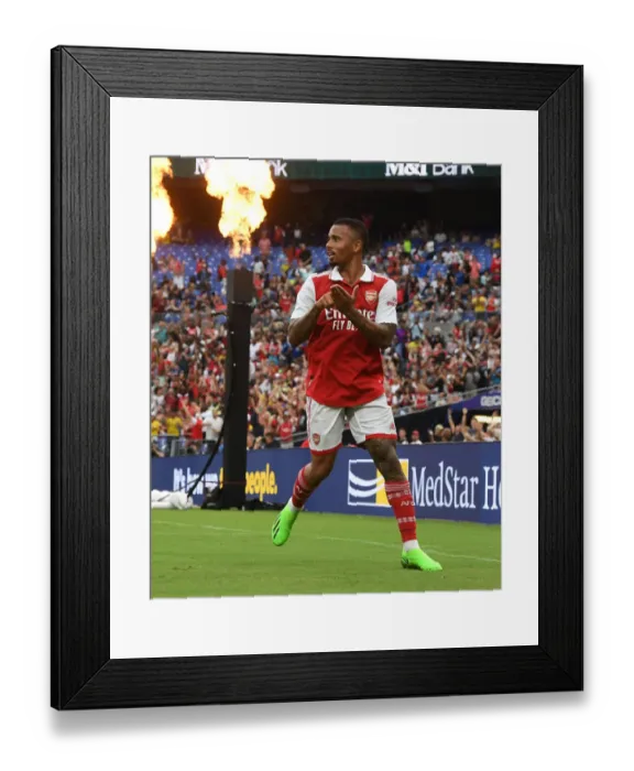Framed Print : Gabriel Jesus Scores First Arsenal Goal: Pre-Season Win Against Everton (2022-23) Framed Print : Gabriel Jesus Scores First Arsenal Goal: Pre-Season Win Against Everton (2022-23)