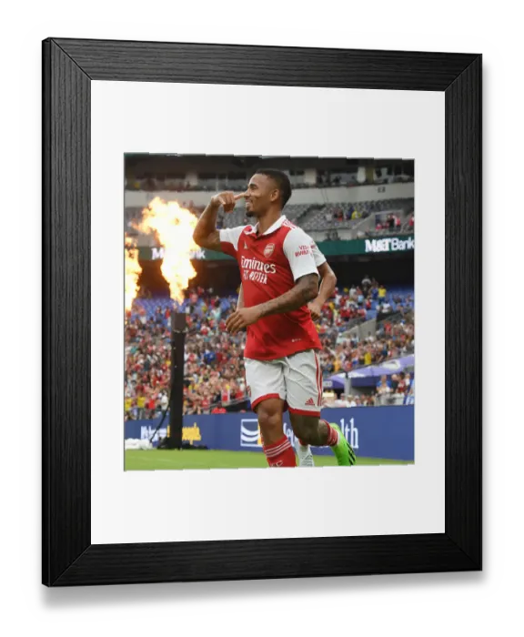 Framed Print : Gabriel Jesus Scores First Arsenal Goal in Pre-Season Friendly Against Everton, Baltimore 2022 Framed Print : Gabriel Jesus Scores First Arsenal Goal in Pre-Season Friendly Against Everton, Baltimore 2022