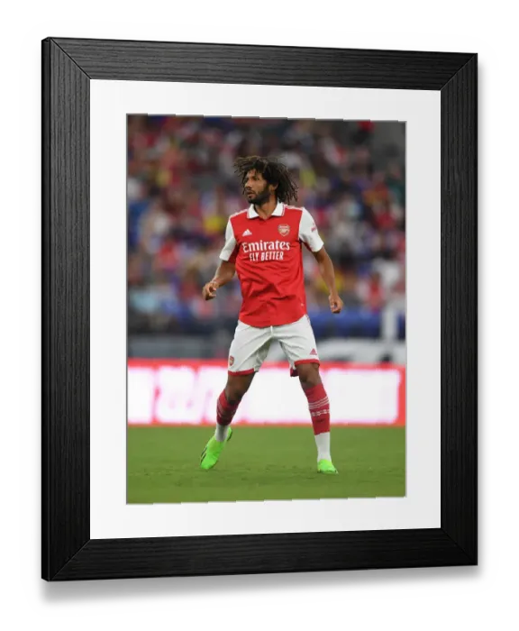 Framed Print : Arsenal's Mo Elneny in Action: Arsenal vs. Everton Pre-Season Clash, Baltimore 2022