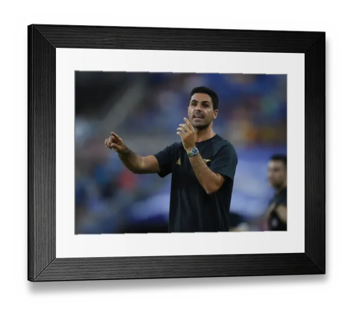 Framed Print : Arsenal vs. Everton: Mikel Arteta Faces Off in Pre-Season Friendly