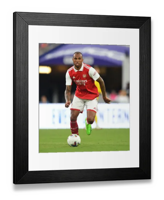 Framed Print : Arsenal's Gabriel Faces Off Against Everton in Pre-Season Showdown Framed Print : Arsenal's Gabriel Faces Off Against Everton in Pre-Season Showdown