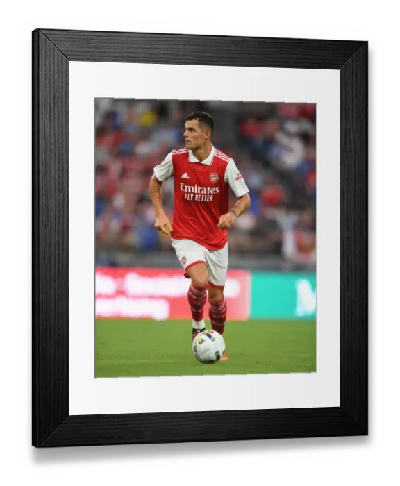 Framed Print : Arsenal's Granit Xhaka in Action: Arsenal vs Everton Pre-Season 2022-23, Baltimore Framed Print : Arsenal's Granit Xhaka in Action: Arsenal vs Everton Pre-Season 2022-23, Baltimore