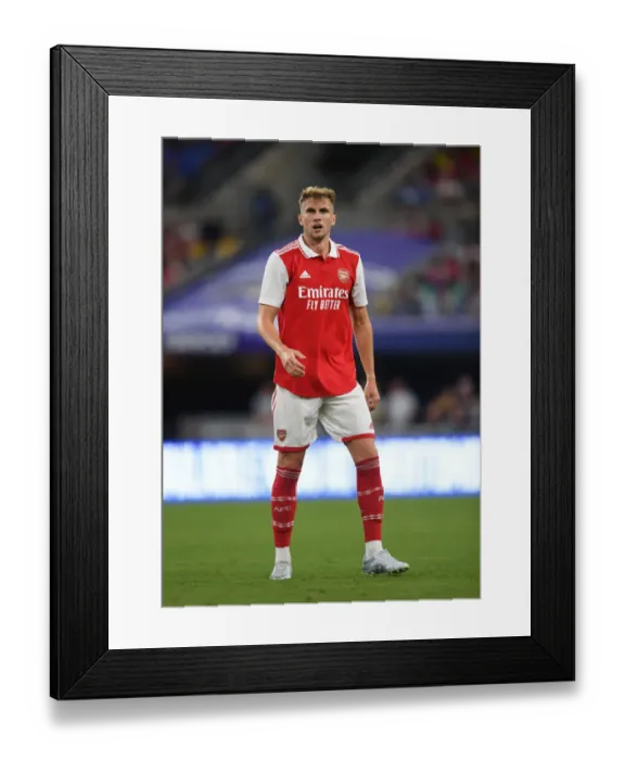 Framed Print : Arsenal's Rob Holding Faces Off Against Everton in Pre-Season Clash, Baltimore 2022: Reigniting the Football Rivalry Framed Print : Arsenal's Rob Holding Faces Off Against Everton in Pre-Season Clash, Baltimore 2022: Reigniting the Football Rivalry