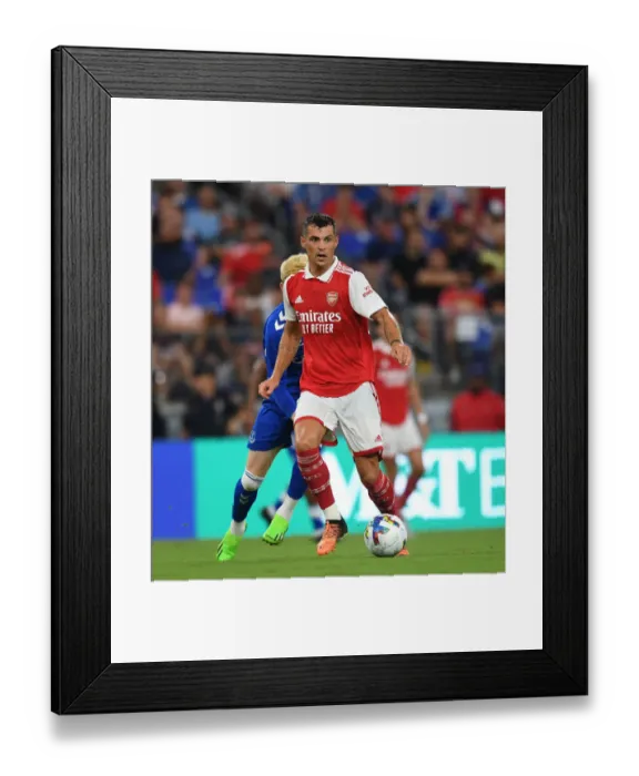 Framed Print : Arsenal's Granit Xhaka in Pre-Season Action vs Everton, Baltimore 2022 Framed Print : Arsenal's Granit Xhaka in Pre-Season Action vs Everton, Baltimore 2022