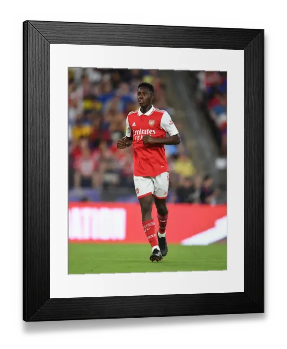 Framed Print : Arsenal's Eddie Nketiah in Action: Arsenal vs. Everton Pre-Season Clash in Baltimore, 2022 Framed Print : Arsenal's Eddie Nketiah in Action: Arsenal vs. Everton Pre-Season Clash in Baltimore, 2022