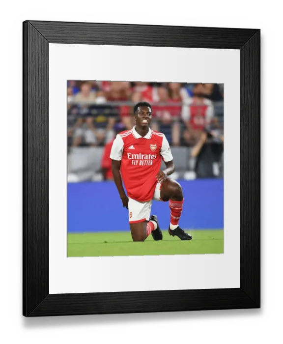 Framed Print : Arsenal's Eddie Nketiah in Pre-Season Action Against Everton in Baltimore Framed Print : Arsenal's Eddie Nketiah in Pre-Season Action Against Everton in Baltimore