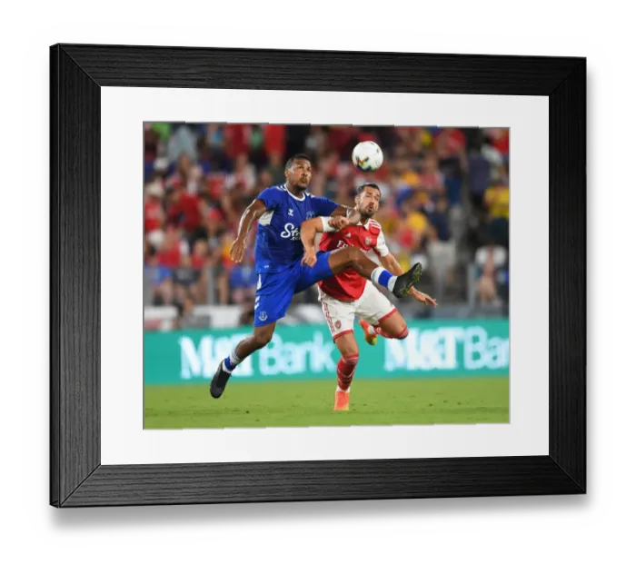 Framed Print : Arsenal vs. Everton: Clash in Pre-Season Friendly, Baltimore 2022
