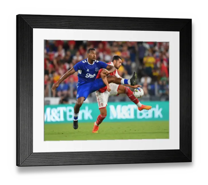 Framed Print : Arsenal vs Everton: Pre-Season Battle at M&T Bank Stadium, 2022