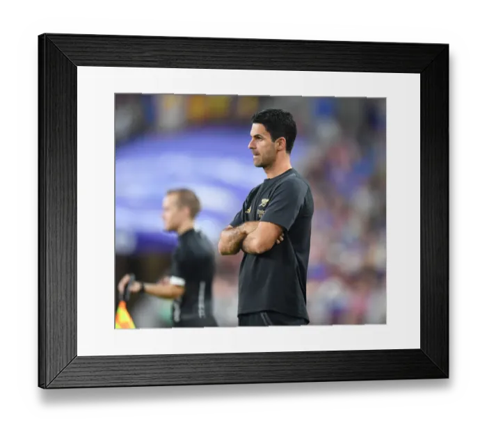 Framed Print : Arsenal vs. Everton: Mikel Arteta Leads Gunners in Pre-Season Friendly, Baltimore 2022