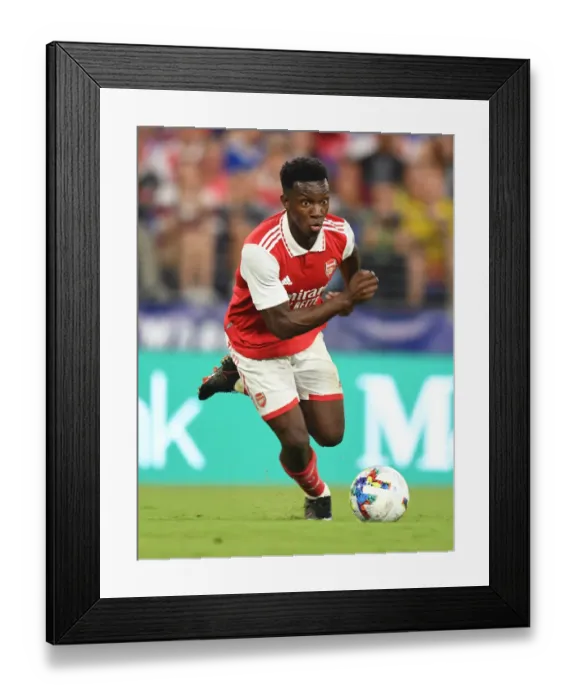 Framed Print : Arsenal's Eddie Nketiah in Action against Everton during Pre-Season Friendly in Baltimore